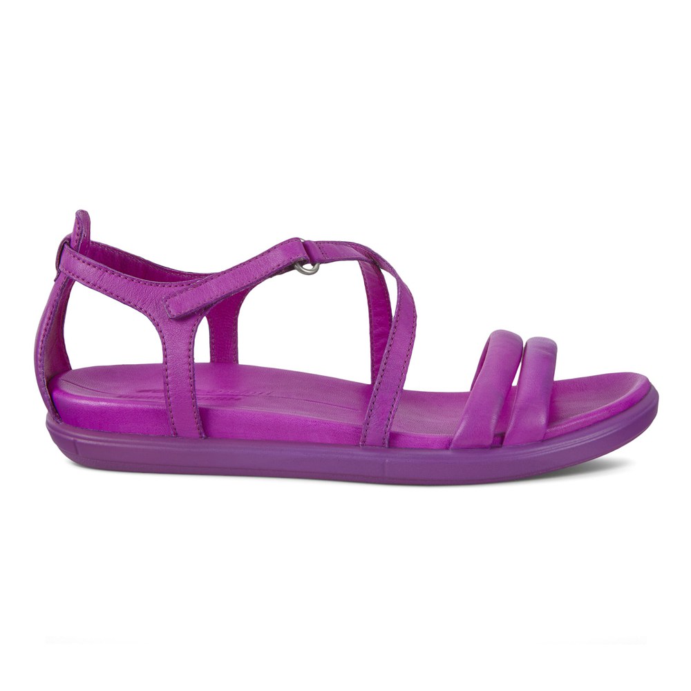 Womens Sandals - ECCO Simpil Flat - Purple - 0368NQEMV